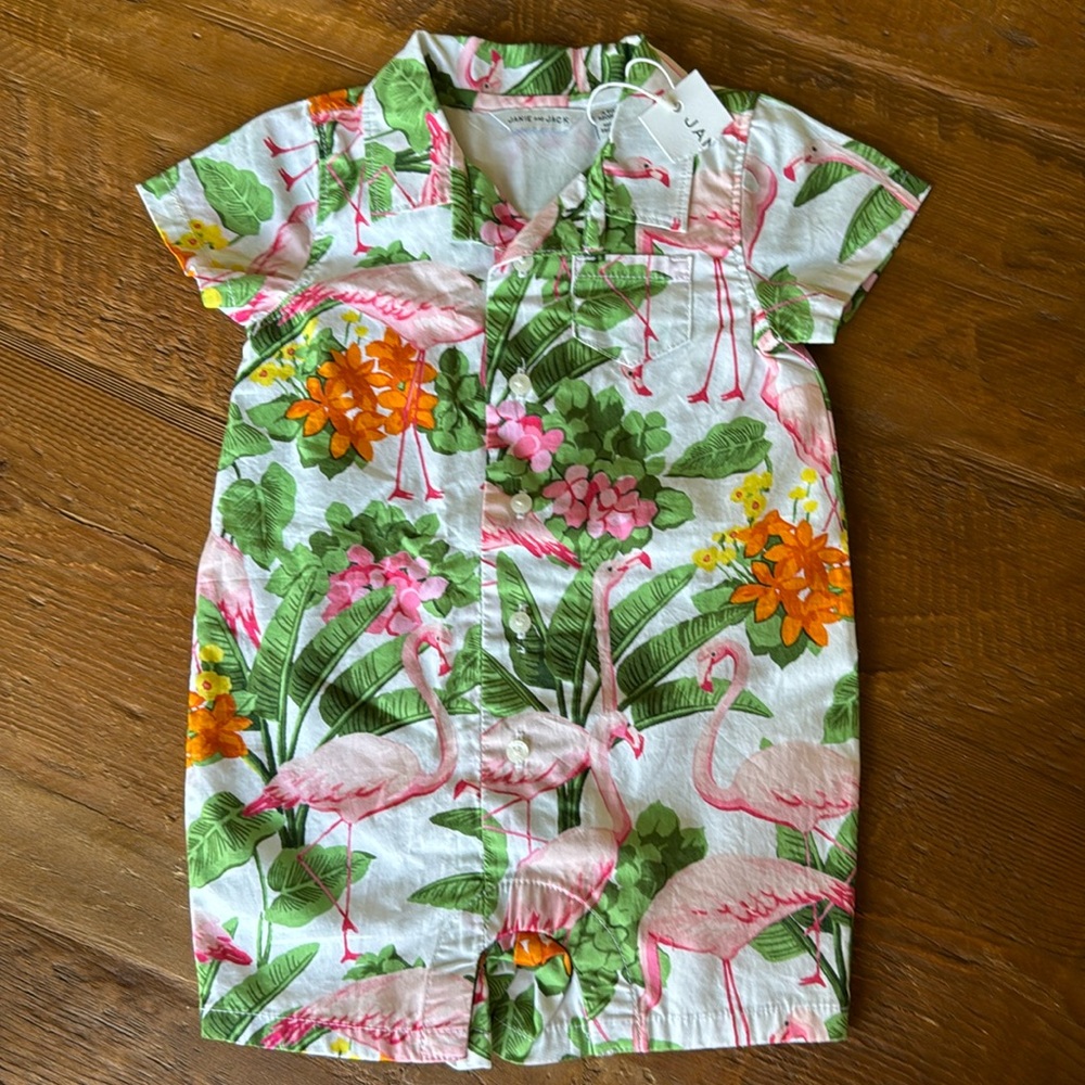 🦩Flamingo romper
